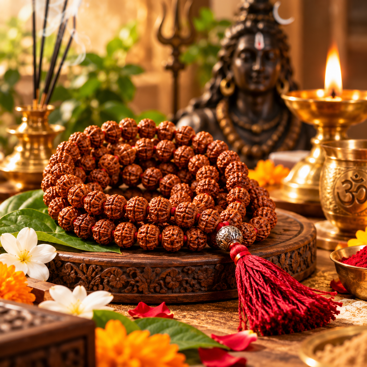 Rudraksh Jap Mala 108+1 Beads for Jap and Sadhana